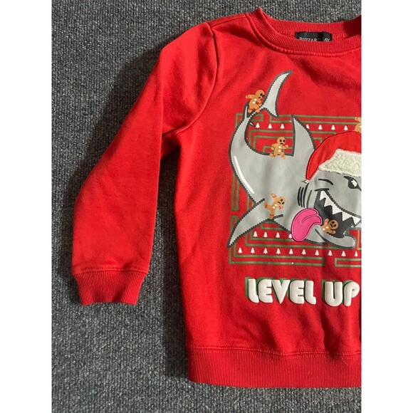 Blizzard Bay Boys Sweater Ugly Christmas Size  12-14 Shark - Picture 2 of 9